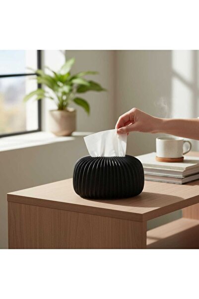 Casco علبة مناديل بتصميم تموجات فني