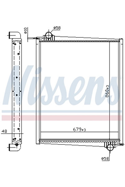 Nissens Radiator Racire Motor Scania 4 - Series