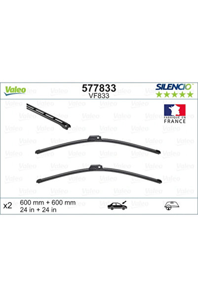VALEO Lamela Stergator Fata 577833 Bentley Arnage Cupe/Azure Ii/Continental C...