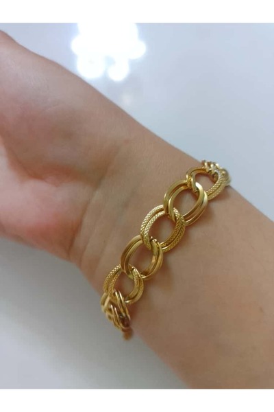 stainless steell GOLD ÇELİK ZİNCİR BİLEKLİK