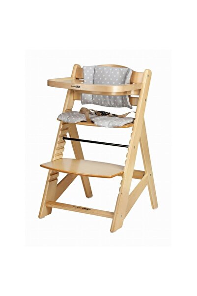 FreeON High chair, FreeON, Toby Plus, 6 months - 15 Kg, Adjustable, Cushion, Removable tray, Natural