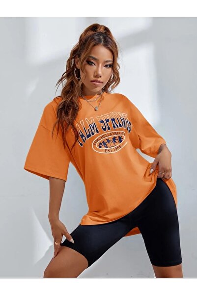 LAPS تي شيرت مطبوع للجنسين من بالم سبرينغز