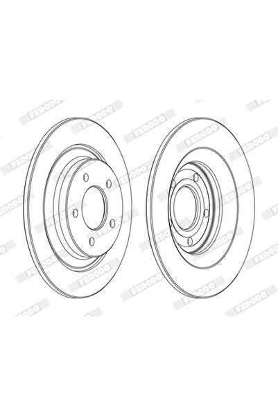 FERODO Brake Disc Mazda 5/Premacy