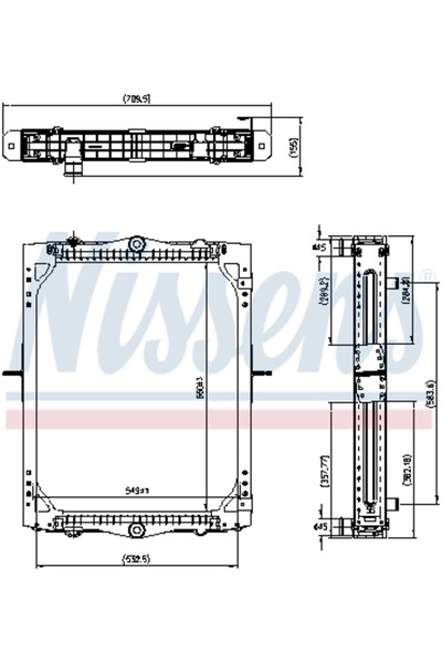 Nissens Radiator Racire Motor Daf Lf