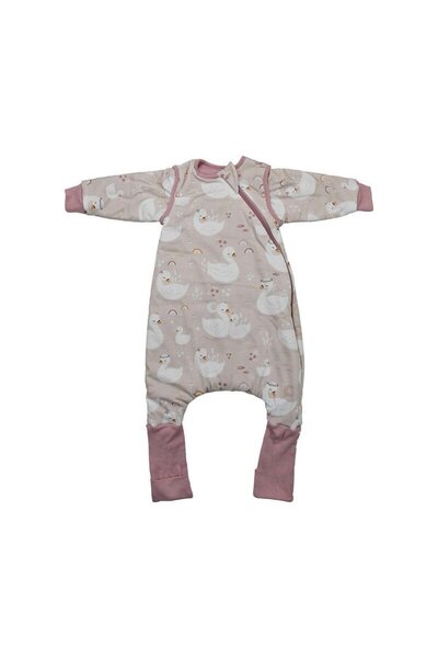 bebe stars Sac de dormit cu picioruse si maneci detasabile, Bebe Stars, De iarna, Din bumbac, 70 cm, 2.5 Tog