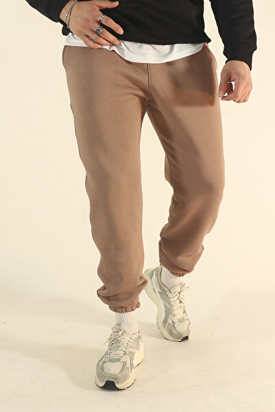 INFLUYENTE Ανδρικό χειμερινό παντελόνι με 3 κλωστές, μαλακή υφή, ελαστικό κάτω μέρος