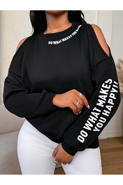 Afri سترة رياضية سوداء فاخرة من قماش ثلاثي الخيوط |   قصة فضفاضة قالب مريح | ...