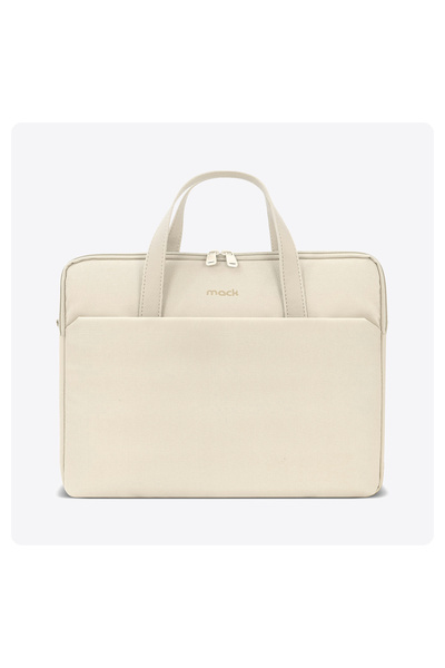 Mack 15.6\\\" Nova Eco Briefcase and Notebook Bag Latte