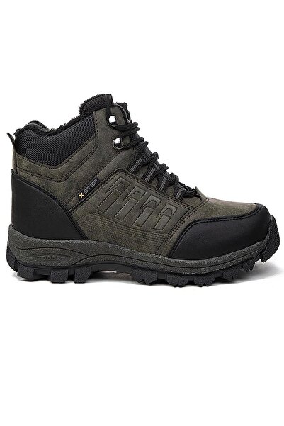 Xsp Khaki Outdoor Men's Winter Fur Boots