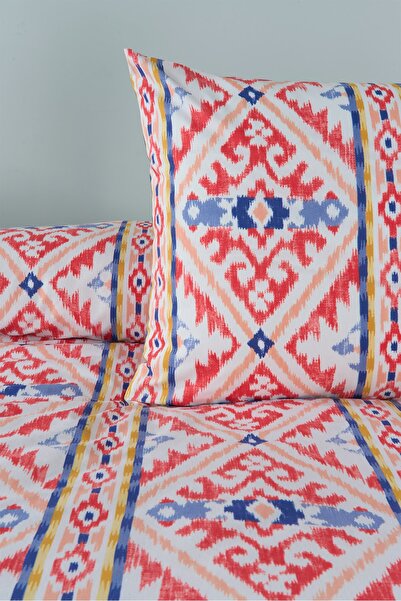 Sudemhome Rug Somon Ranforce Pamuklu Tek Kişilik Nevresim Seti -Çarşafsız