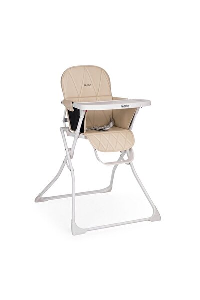 FEEDO Καρεκλάκι φαγητού, Feedo, Bite, Πτυσσόμενο, Έως 15 kg, Κομψή εμφάνιση, 6-36 μηνών, Παστέλ Μπεζ