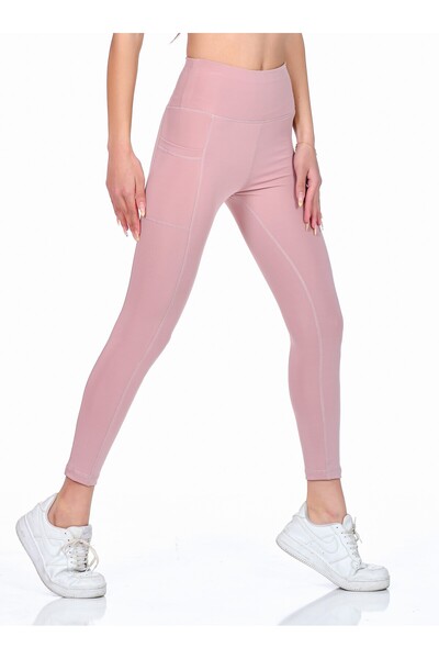 XJOYFİT Athlete Gym Fitness Yoga Plates High Waist Tights with Pockets Single Bottom