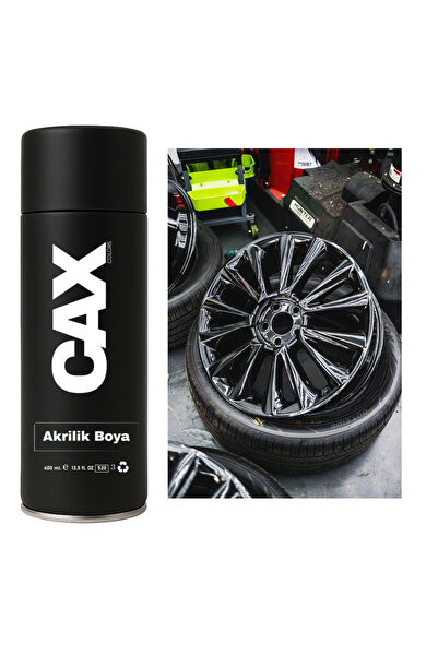 caxcolors PİANO BLACK ARABA JANT SPREY AKRİLİK ÖZEL YAPIM SPREY BOYA 400 ML