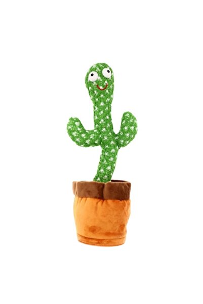 OEM Cactus Vorbitor și Dansator, 32 cm, repetă ce spune copilul, Verde