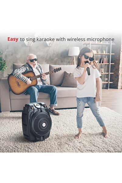 AKAI SS022A-X6 Active Portable Speaker, USB/SD CARD, Black