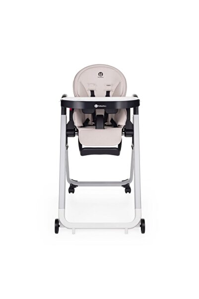 Petite&Mars Scaun de masa, Petite&Mars, Tasty, Multifunctional, Pana la 15 kg, Cu roti, Jasmine Honey