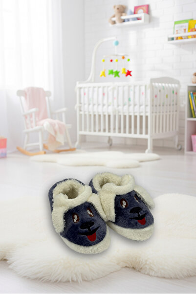 Butik Füme İçi Polarlı Köpek Figürlü Çocuk/Bebek Pandufu