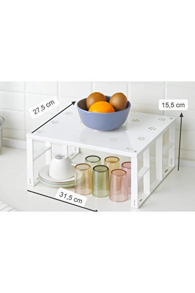 ViATOM Metal Inside Cabinet Shelf, Cup, Spice, Plate Organizer, Space Saving