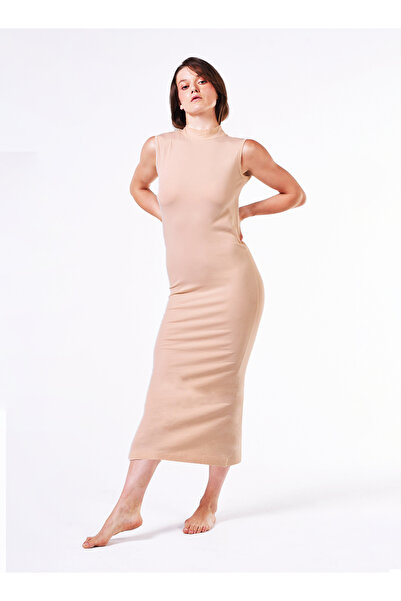 COMODO highneck full cut long dress egyption cotton 100%