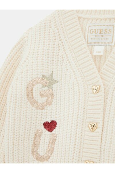 Guess Fancy Kız Çocuk Triko Hırka