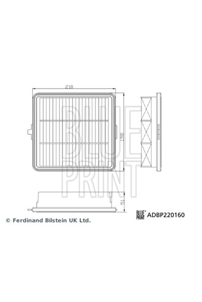 BLUE PRİNT Filtru Aer Hyundai Kona