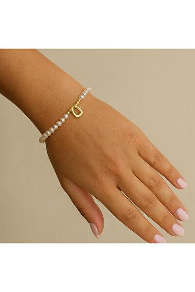 ElectraStore Pearl Bracelet With Letter O Pendant - C4258
