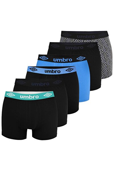 UMBRO Men’s Boxer Shorts, Cotton, Set of 6