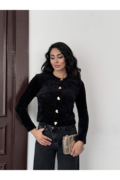 Azda Klap Dügme Detaylı Hırka Model Kodu:815