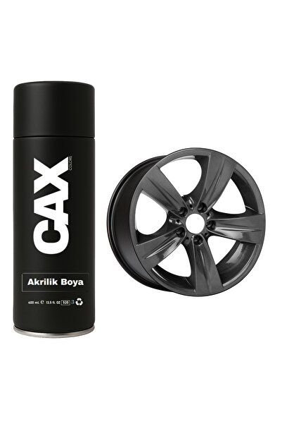 caxcolors MAT SİYAH ARABA JANT SPREY AKRİLİK ÖZEL YAPIM SPREY BOYA 400 ML