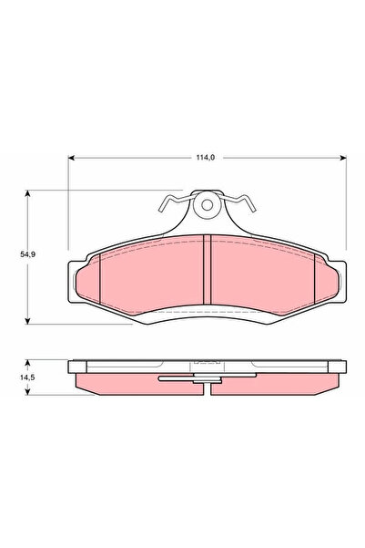 TRW Set Placute Frana Frana Disc Chevrolet Astra/Vectra/Zafira Daewoo Lacetti...