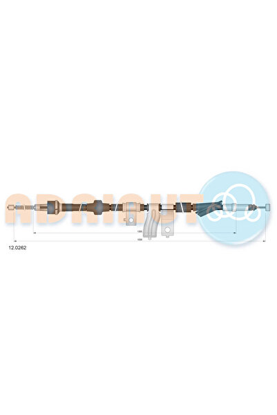 Adriauto Cablu Frana De Parcare Spate Dreapta Honda Civic 5 Cupe/Civic 6 Fast...