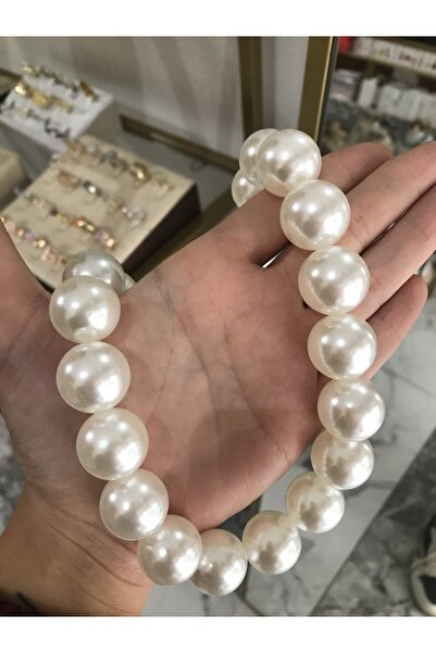 the ASEL İNCİ قلادة كبيرة أنيقة من اللؤلؤ