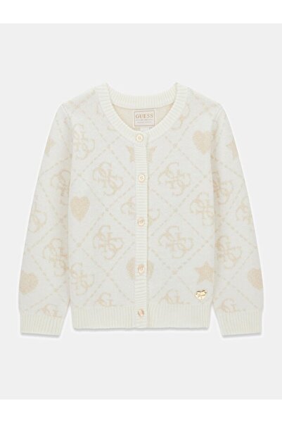 Guess Yarn Girls' Wool Blend Knitwear Cardigan