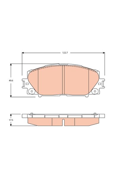 TRW Set Placute Frana Frana Disc Great Wall Tengyi C20R/Tengyi C30 Perodua Alza