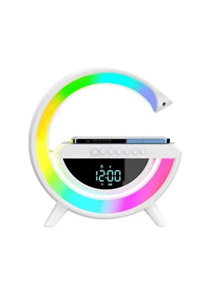 OEM Multifunctional lamp with Bluetooth speaker, RGB LED, alarm, wireless charging