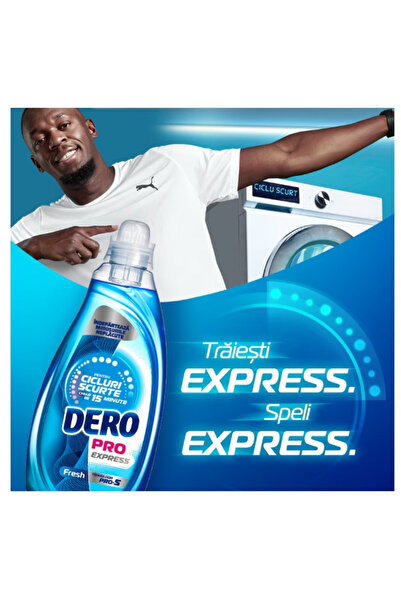 Dero Automatic liquid detergent, pro express, fresh, 37 washes, 1.48L