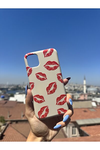 Q Aksesuar حافظة هاتف متوافقة مع سامسونج جالاكسي A71 بتصميم الشفاه الحمراء - ...