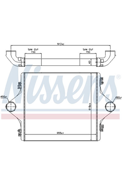 Nissens Intercooler Compresor Man F2000