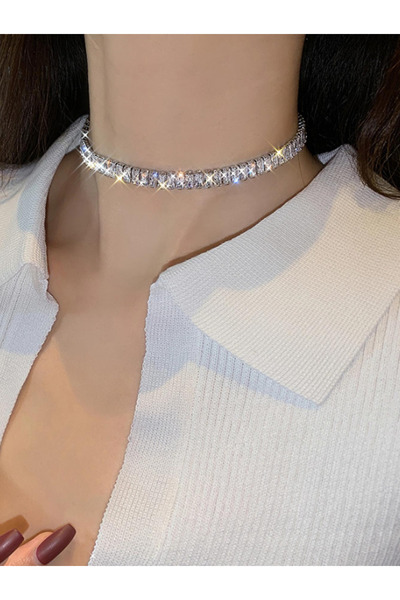 Inovius Colier cu Diamante cu Zirconiu - 03271