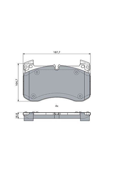 Bosch Set Placute Frana,Frana Disc 0986460037 Mercedes-Benz G-Class/Gle/Gle C...