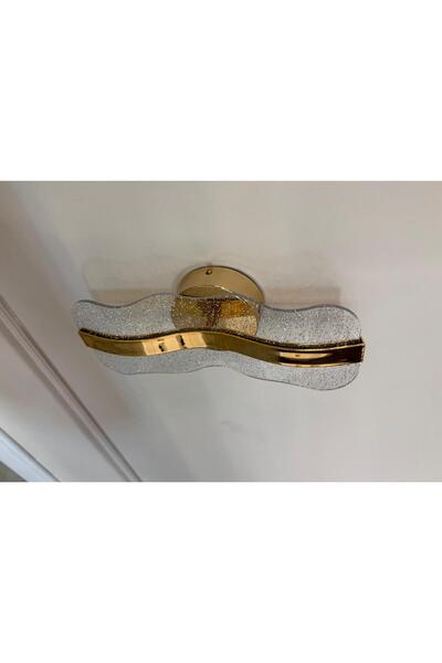 burenze Modern Luxury Tasarım Mosso Mare Tavan Led Avize Gold Sarı 30 CM Çap 4000K Gün Işığı Ledli Avize