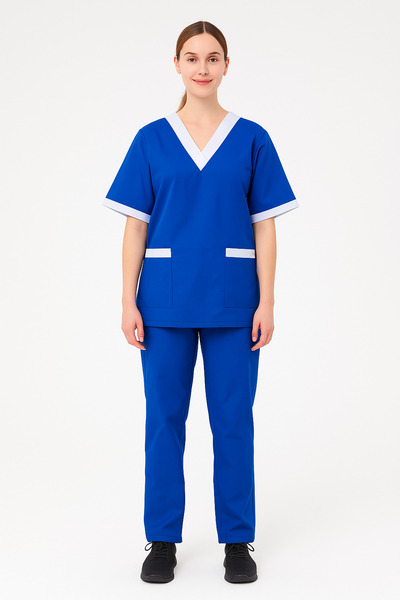 Rannah's Uniform Women’s Scrub Set with White Trim – Uniform for Nurses and C...