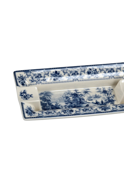 Lucky Art Florantine Ash Tray Blue