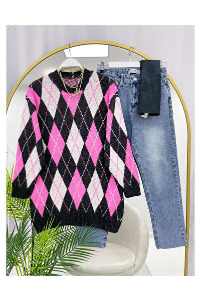 YEDİLALE ANGORA TİFTİK BAKLAVA DESEN KAZAK [ 80\85 cm ort]