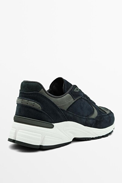 Massimo Dutti Kontrast deri spor ayakkabı