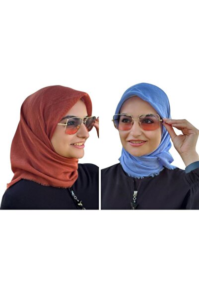 ALDAİR 2 Flamed Cotton Writing Scarves-S4A7T5Y7E1Q6T7Y4G7