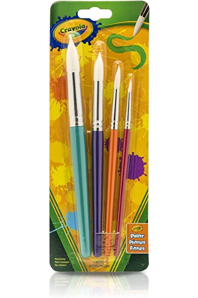 Crayola مجموعة فرشاة مستديرة مكونة من 4 قطع