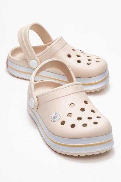 CCWAY AYAKKABI Παιδικές Παντόφλες Sabo 26-30 ECRU