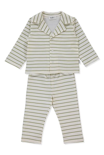 Bebetto طقم بيجامة سوبريم مكون من قطعتين (بيجاما حلوة/25-أغنية مفضلة) أخضر