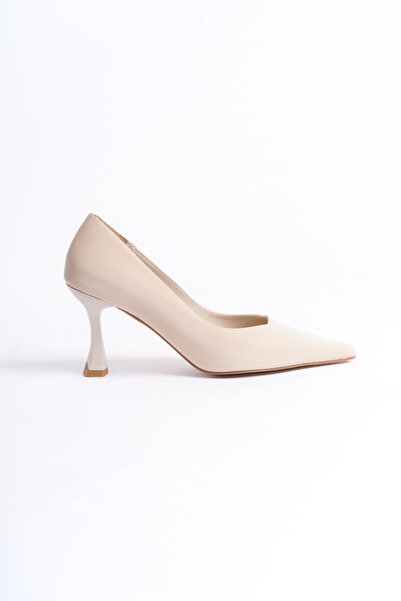 TRENDELLA Cordelia Women's Beige Satin Stiletto